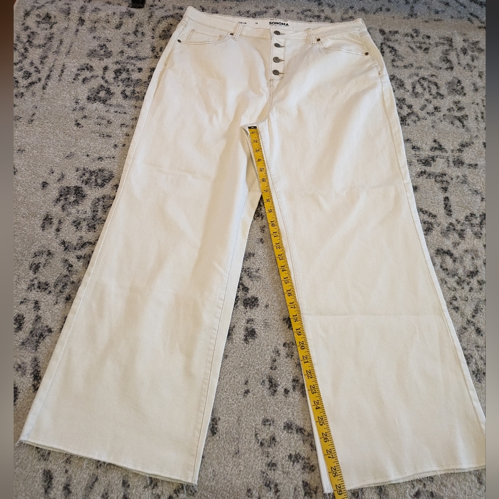 Wide leg white jens 18